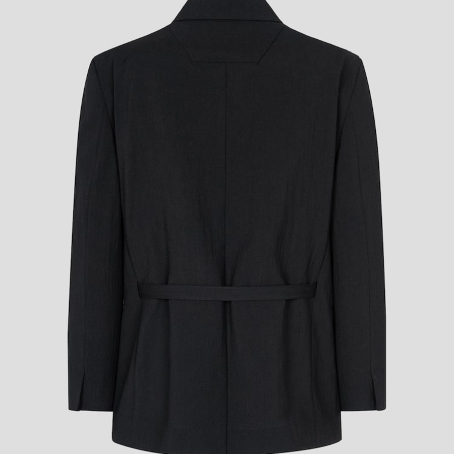 JUUN.J (Унисекс) Жакет Blended Wool Belted Setup Jacket – Black