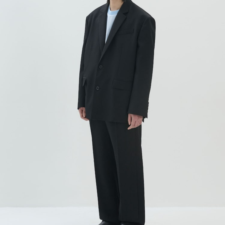 JUUN.J (Унисекс) Жакет [CORE] Wool Slit Setup Jacket – Black