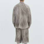 JUUN.J (Унисекс) Рубашка Denim Painted Loose-Fit Shirt – Beige