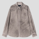 JUUN.J (Унисекс) Рубашка Denim Painted Loose-Fit Shirt – Beige