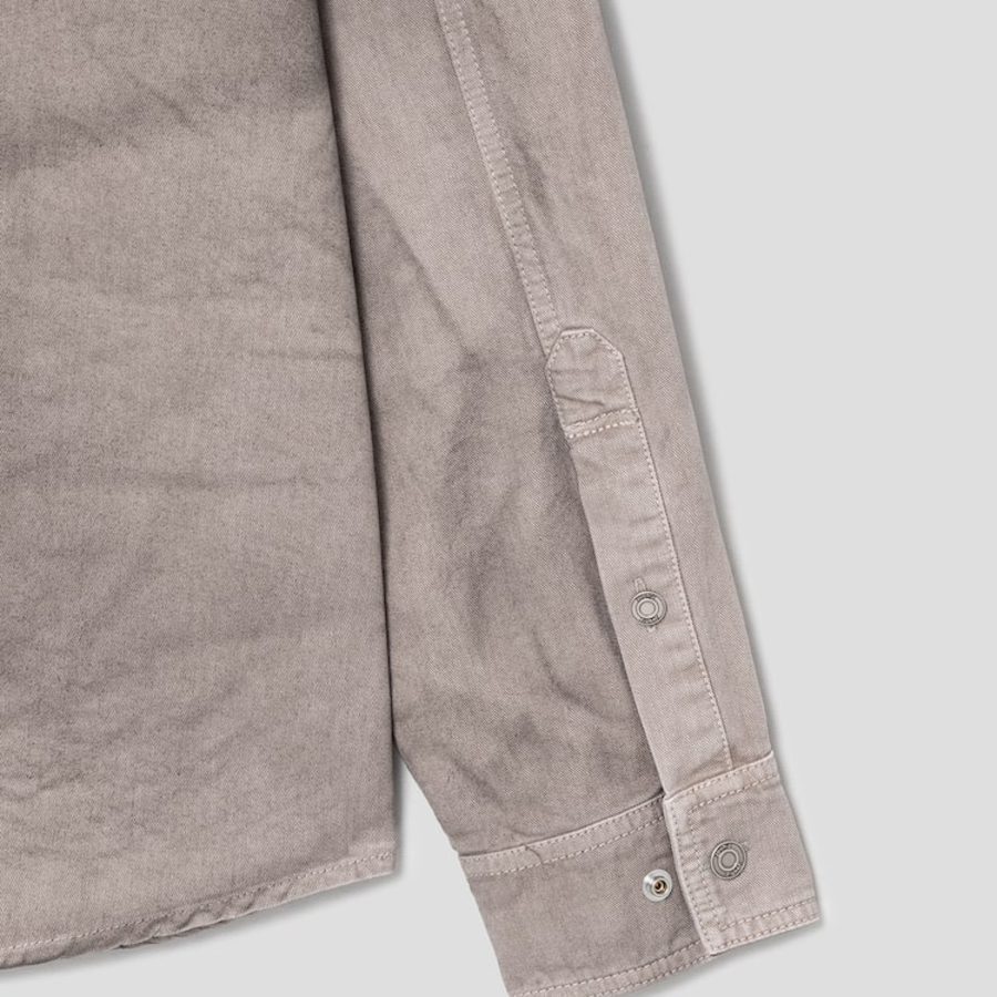 JUUN.J (Унисекс) Рубашка Denim Painted Loose-Fit Shirt – Beige