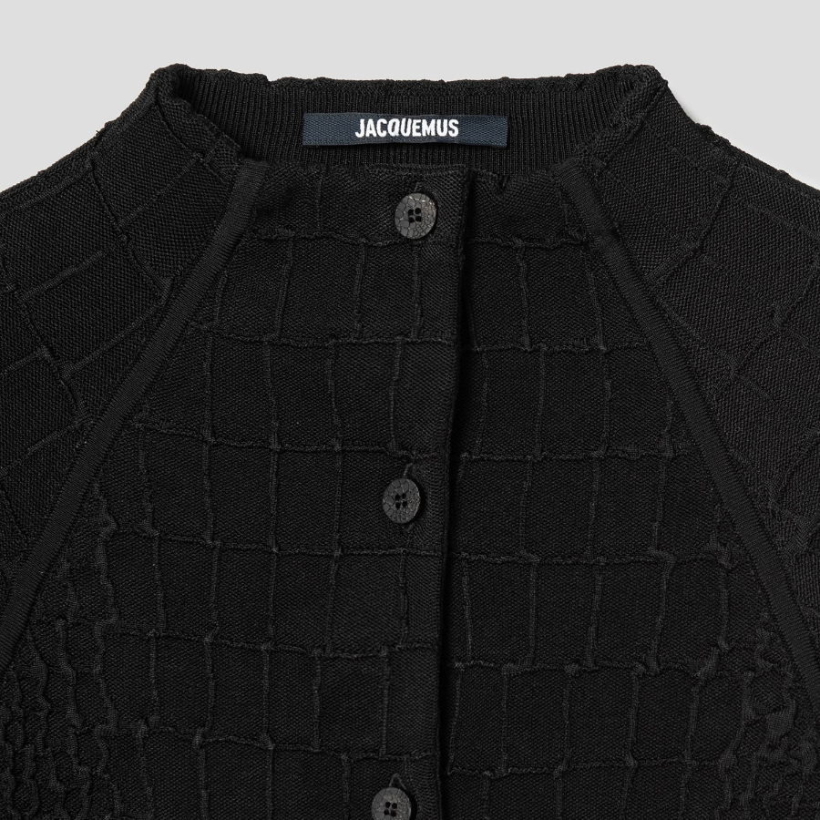 JACQUEMUS Le Cardigan Scala - Black