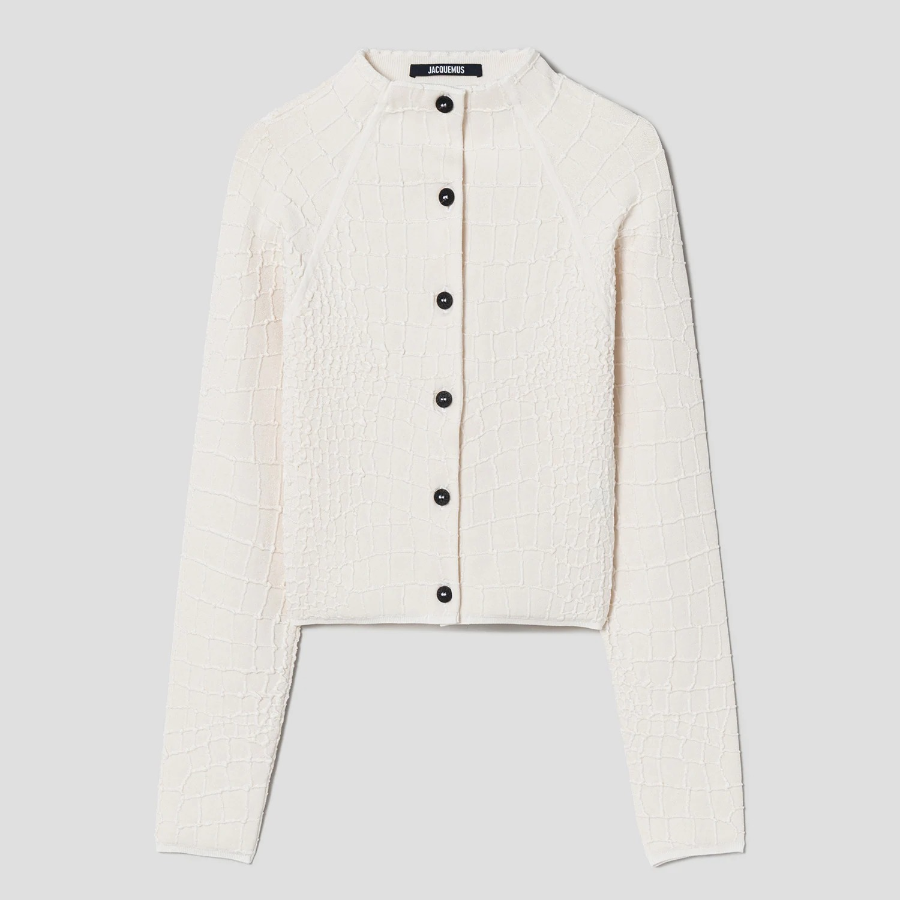 JACQUEMUS Le Cardigan Scala - Off-White