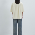JUUN.J (Унисекс) Рубашка [CORE] Summer Linen Open-Collar Loose-Fit Short-Sleeve Shirt – Ivory