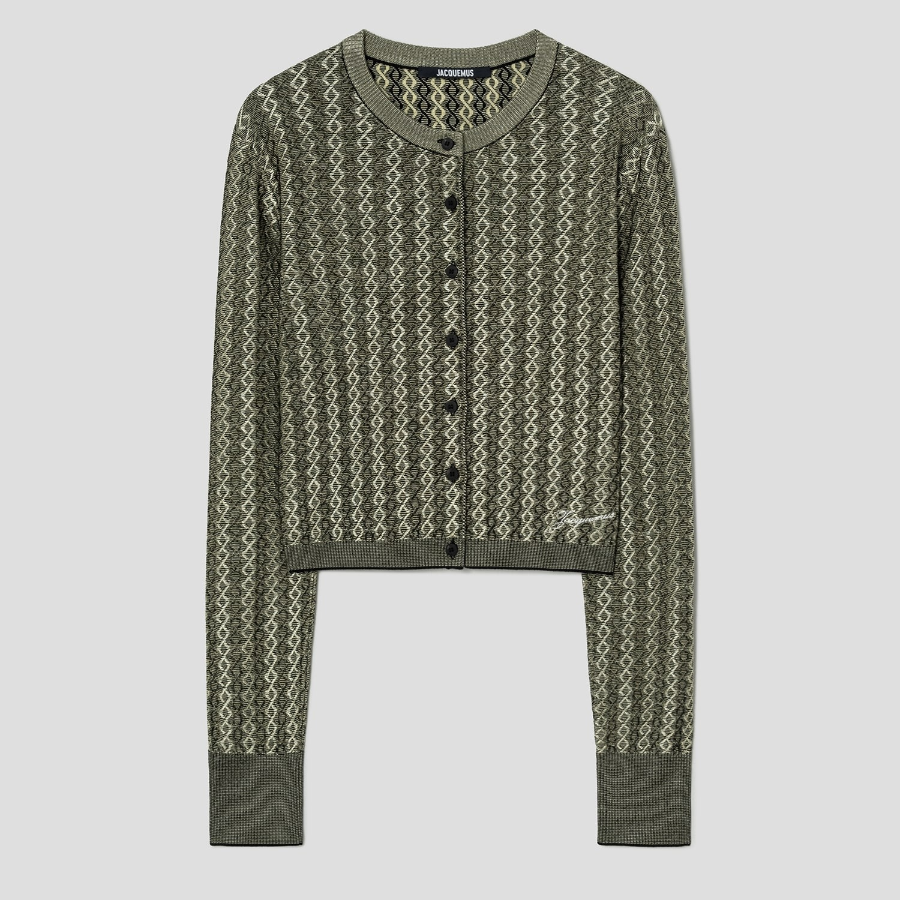 JACQUEMUS Le Cardigan Marino - Multi-Black