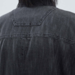 JUUN.J (Унисекс) Рубашка Denim Loose-Fit Short-Sleeve Shirt – Black