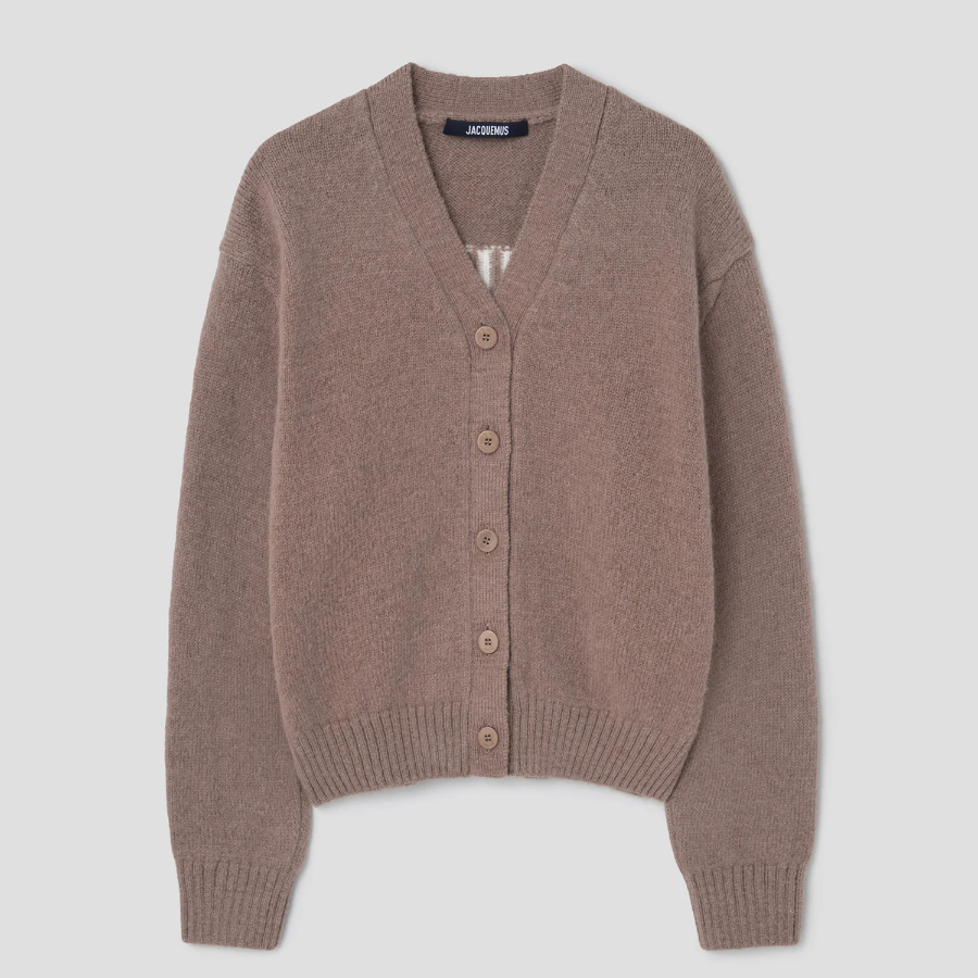JACQUEMUS Le Cardigan Jacquemus - Light Brown
