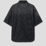 JUUN.J (Унисекс) Рубашка Denim Loose-Fit Short-Sleeve Shirt – Black