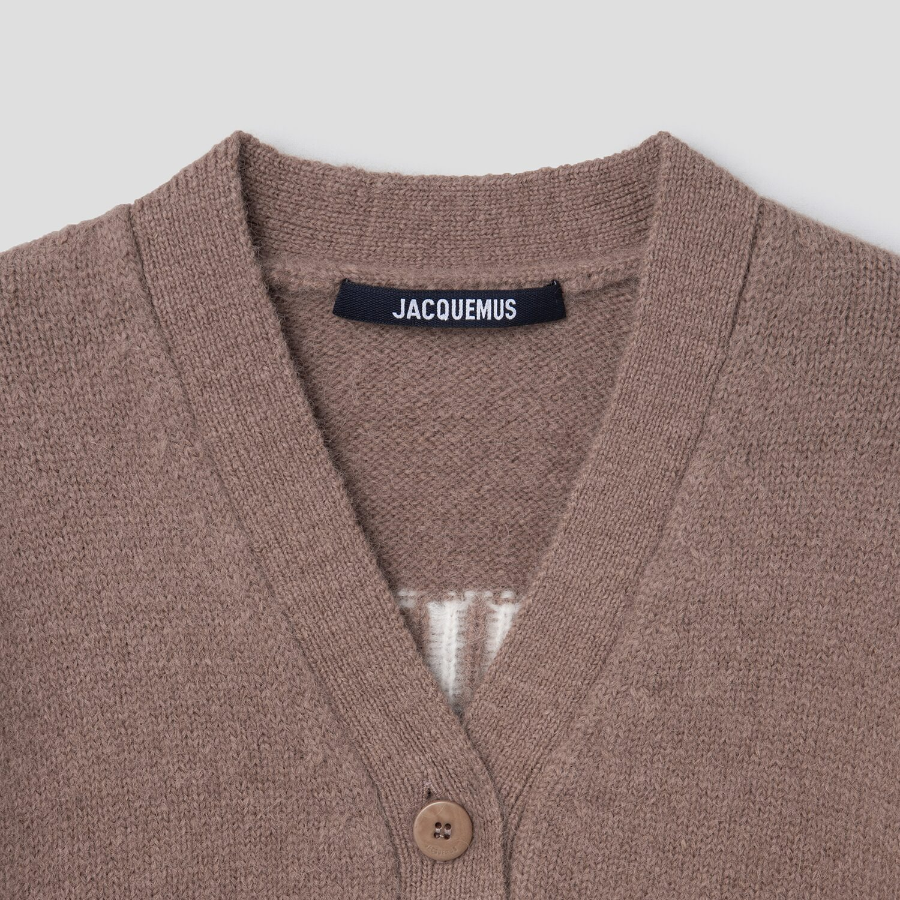 JACQUEMUS Le Cardigan Jacquemus - Light Brown