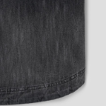 JUUN.J (Унисекс) Рубашка Denim Loose-Fit Short-Sleeve Shirt – Black