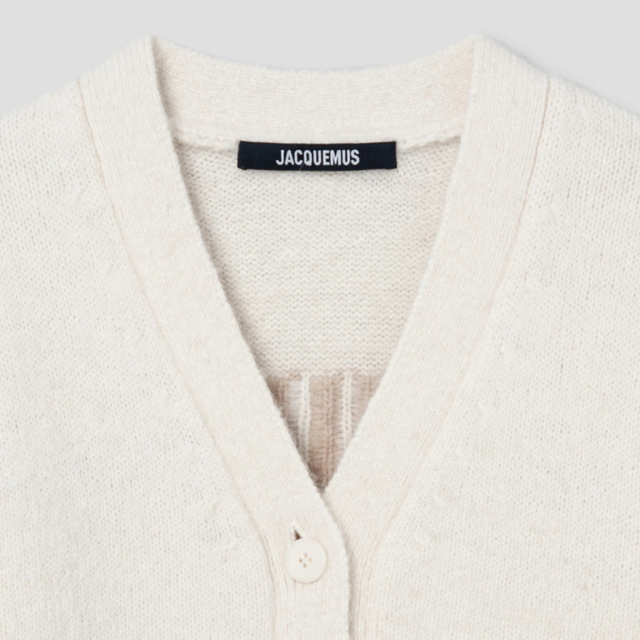 JACQUEMUS Le Cardigan Jacquemus - Light Beige