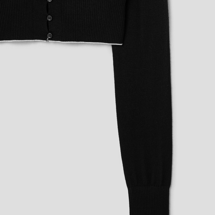 JACQUEMUS Le Cardigan Spiaggia - Black