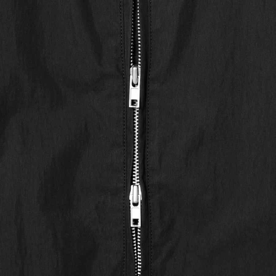 JUUN.J (Унисекс) Рубашка Multi-Tuck Zip-Up Short-Sleeve Shirt – Black