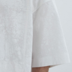 JUUN.J (Унисекс) Рубашка [CORE] Painting Stripe Hidden Pocket Piping Oversized Short-Sleeve Shirt – White