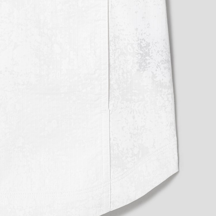 JUUN.J (Унисекс) Рубашка [CORE] Painting Stripe Hidden Pocket Piping Oversized Short-Sleeve Shirt – White