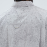 JUUN.J (Унисекс) Рубашка [CORE] Coal Cotton Oversized Short-Sleeve Shirt – Light Grey