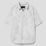 JUUN.J (Унисекс) Рубашка [CORE] Coal Cotton Oversized Short-Sleeve Shirt – Light Grey