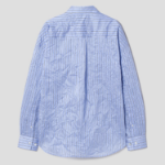 JUUN.J (Унисекс) Рубашка [CORE] Wrinkle Stripe Loose-Fit Shirt – Blue