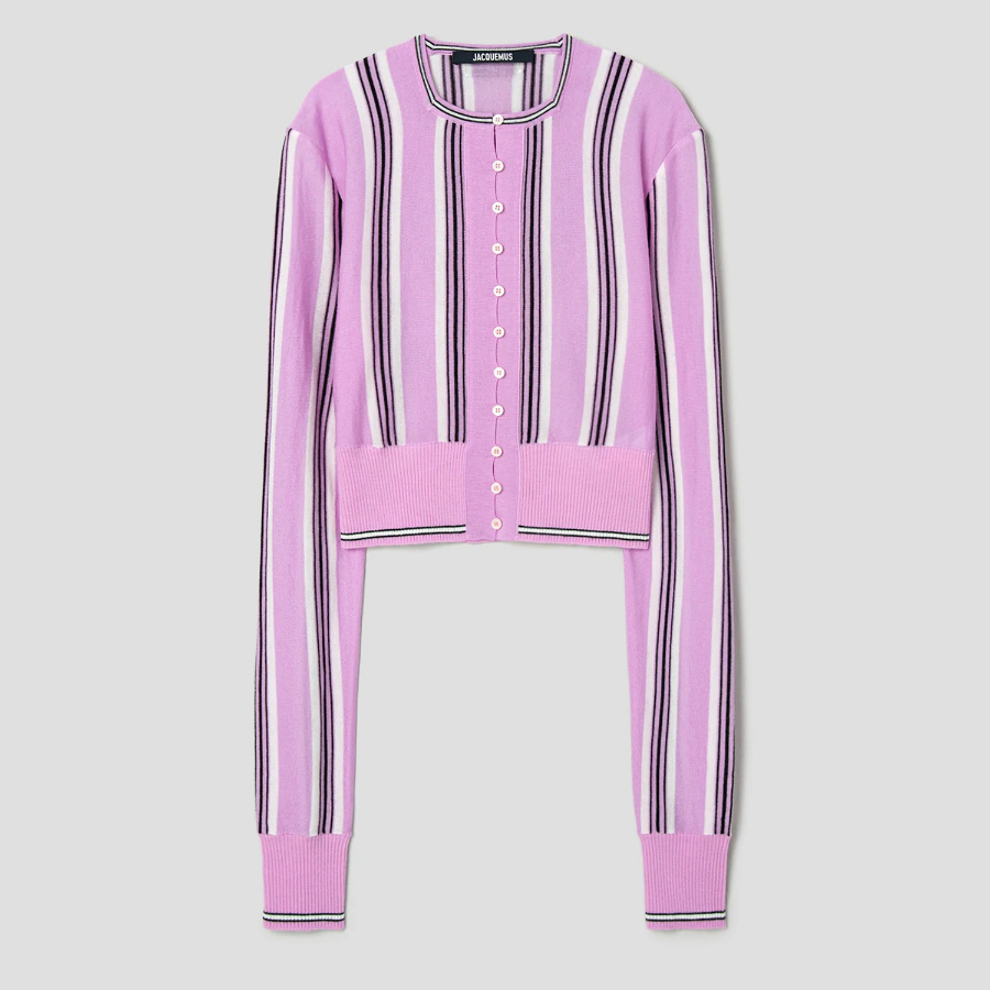 JACQUEMUS Le Cardigan Spiaggia - Multi-Pink