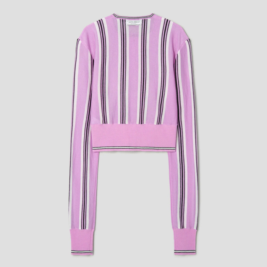 JACQUEMUS Le Cardigan Spiaggia - Multi-Pink