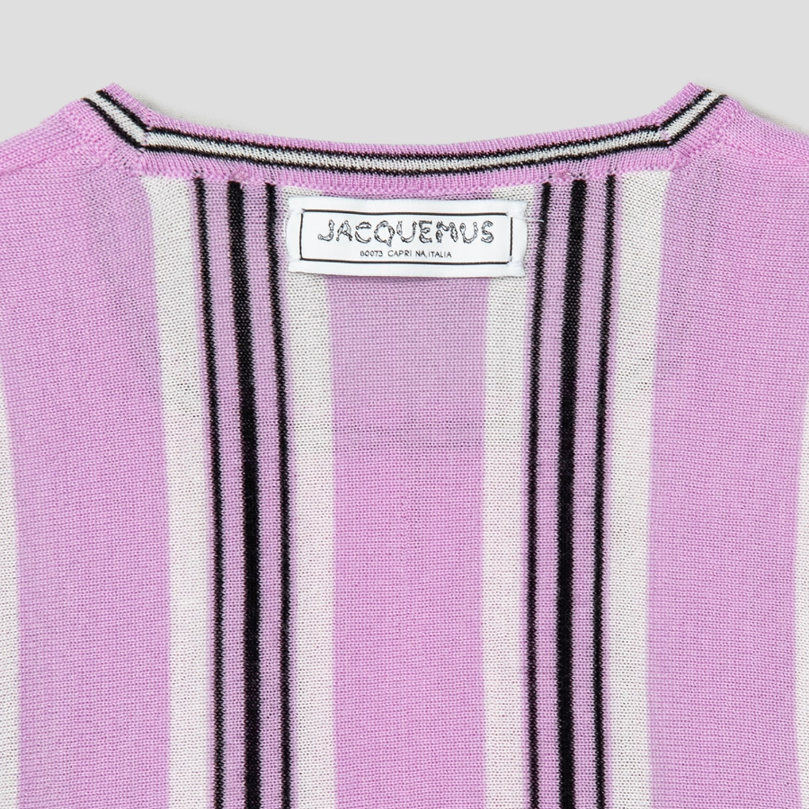 JACQUEMUS Le Cardigan Spiaggia - Multi-Pink