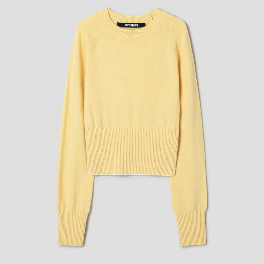 JACQUEMUS La Maille Soglia - Light Yellow