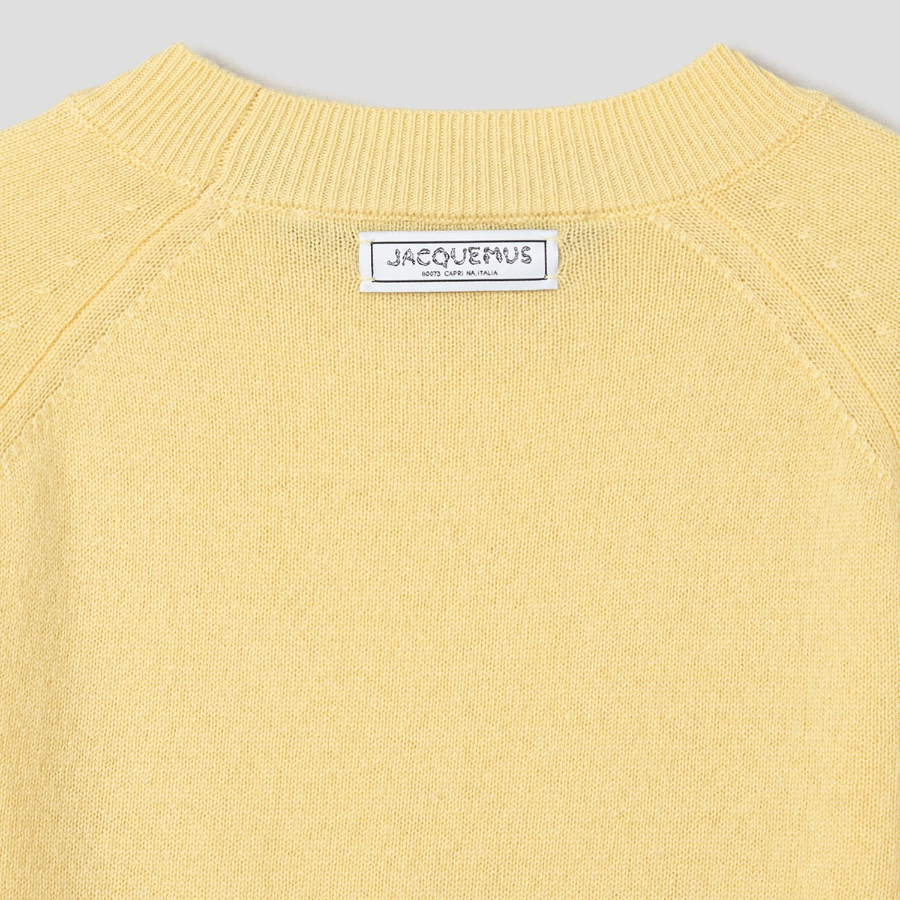 JACQUEMUS La Maille Soglia - Light Yellow
