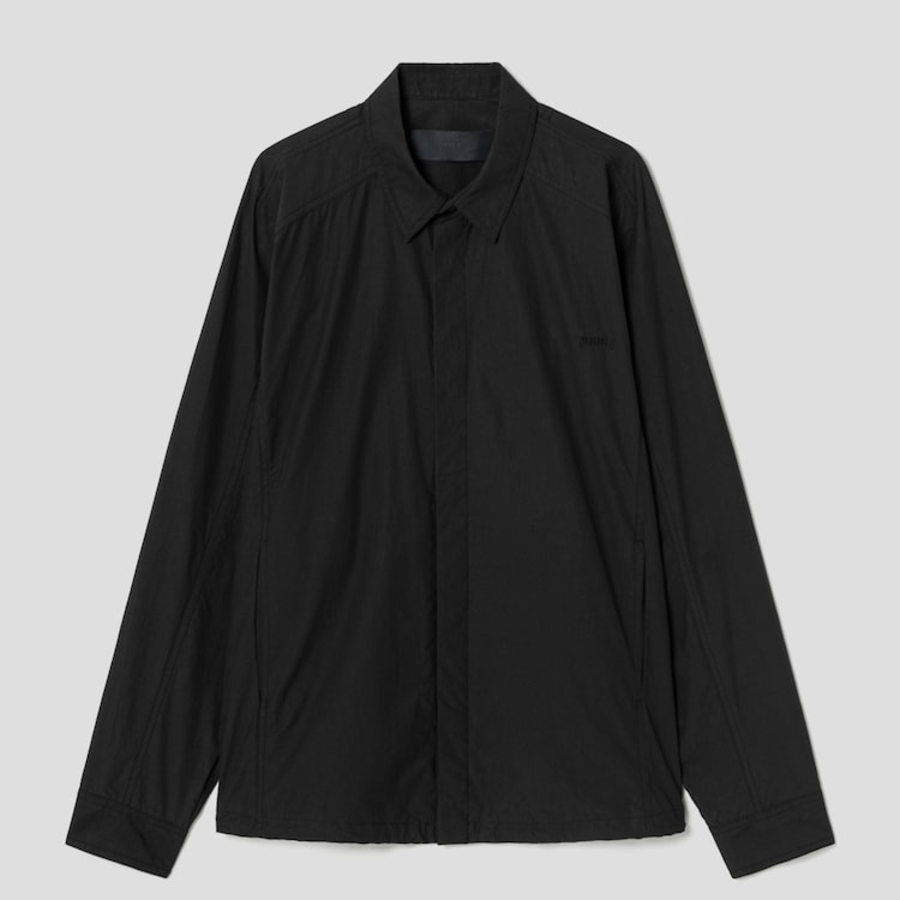JUUN.J (Унисекс) Рубашка [CORE] Crispy Cotton Coach Shirt – Black
