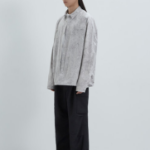 JUUN.J (Унисекс) Рубашка [CORE] Cool Cotton Coach Shirt – Light Grey