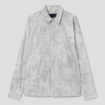 JUUN.J (Унисекс) Рубашка [CORE] Cool Cotton Coach Shirt – Light Grey