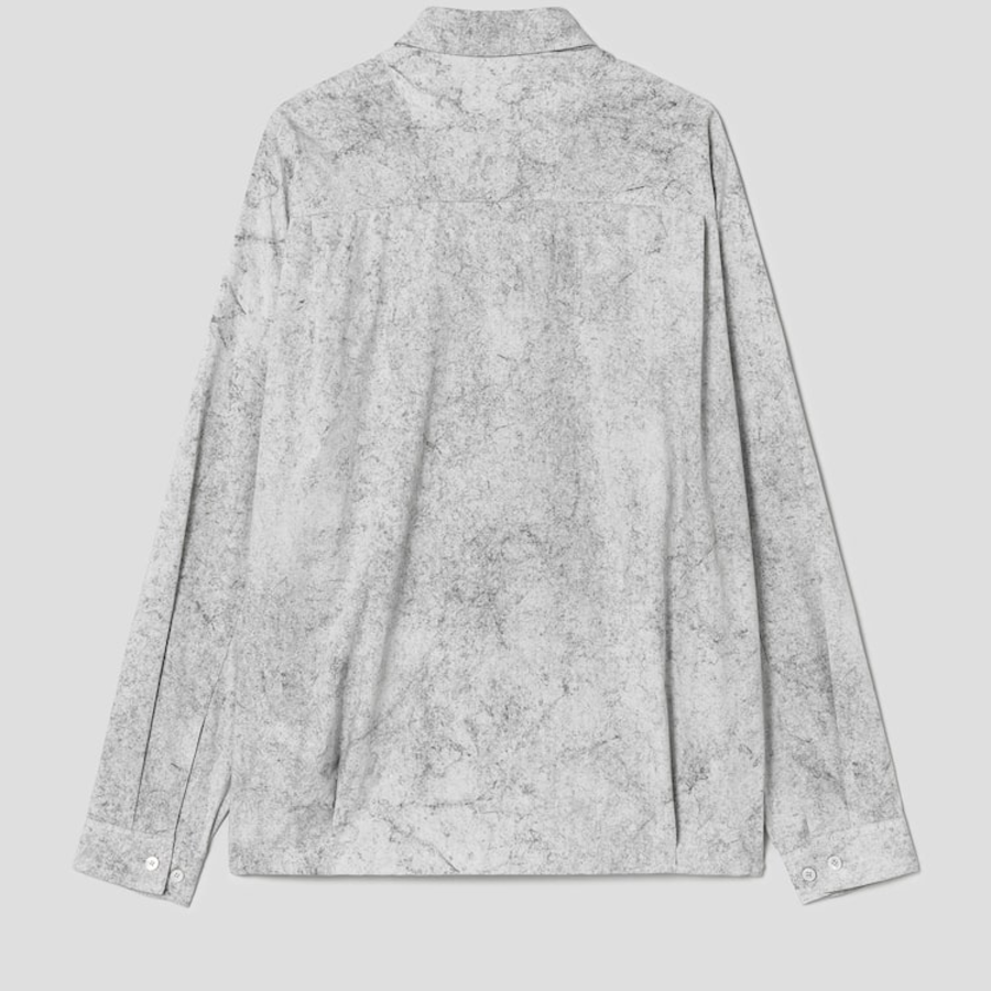 JUUN.J (Унисекс) Рубашка [CORE] Cool Cotton Coach Shirt – Light Grey