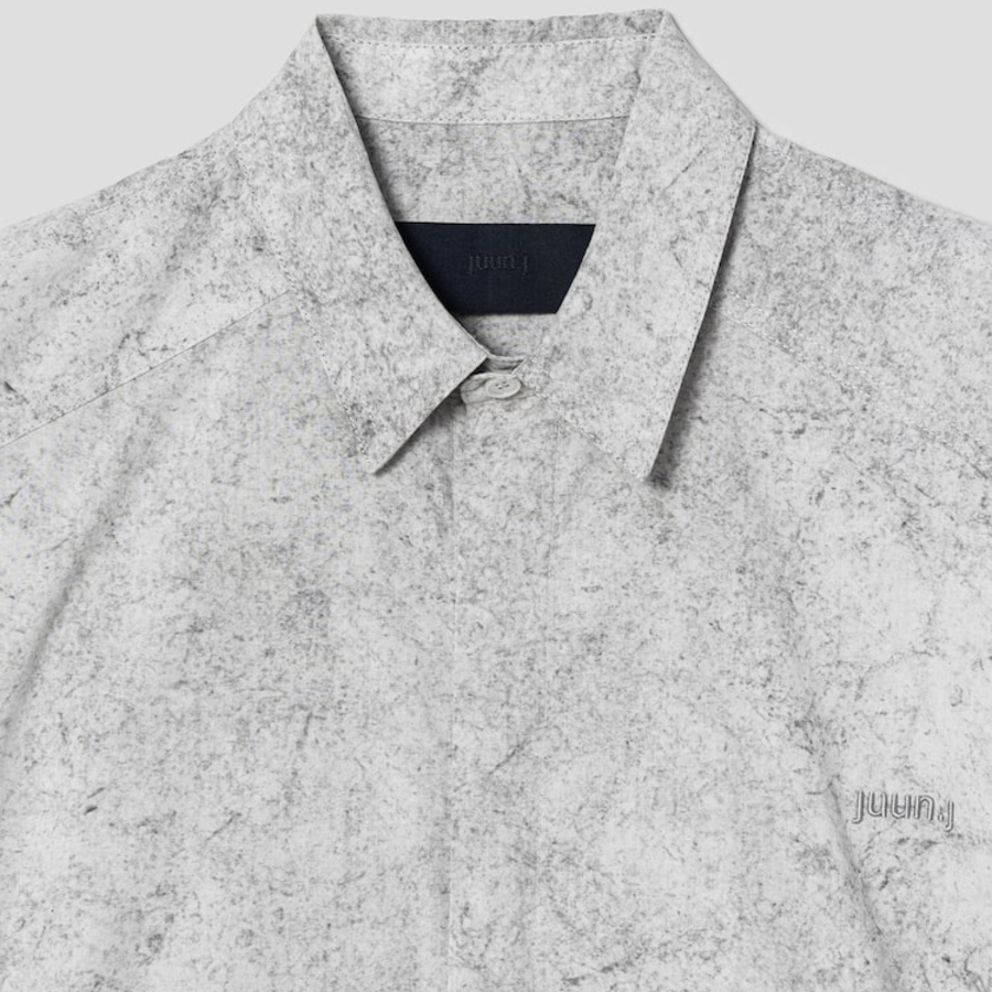 JUUN.J (Унисекс) Рубашка [CORE] Cool Cotton Coach Shirt – Light Grey