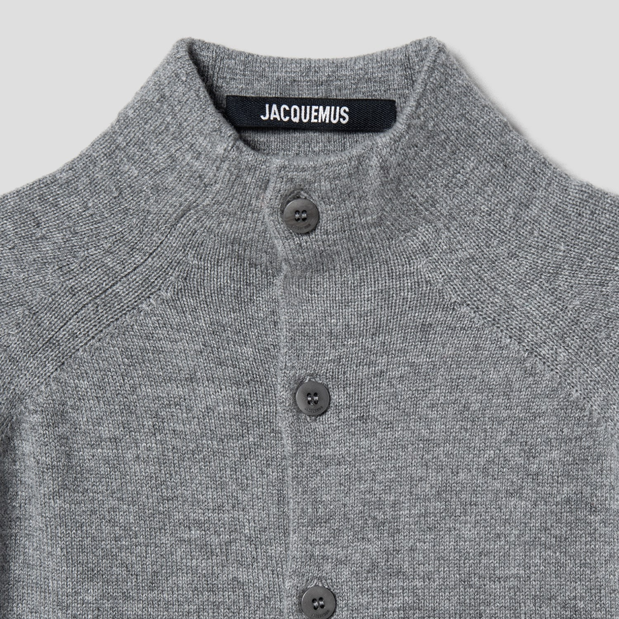 JACQUEMUS Le Cardigan Pitatto - Grey