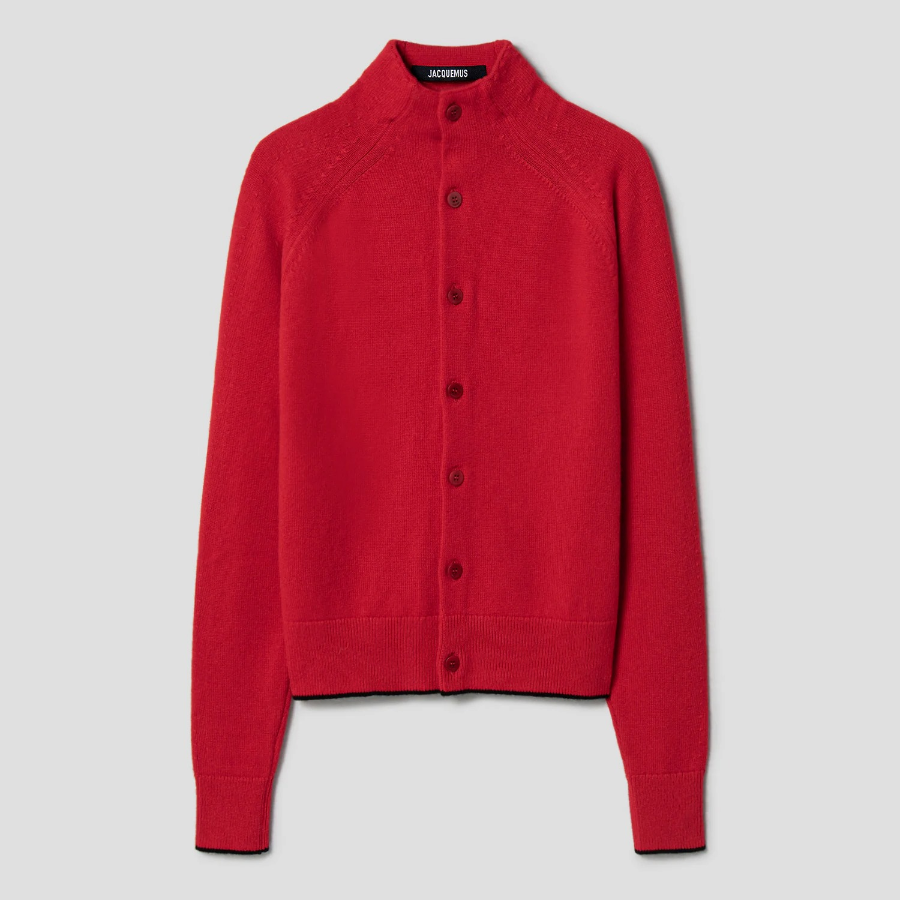 JACQUEMUS Le Cardigan Pitatto - Red