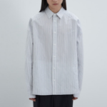 JUUN.J (Унисекс) Рубашка [CORE] Back Slit Zip Semi-Overfit Shirt – White
