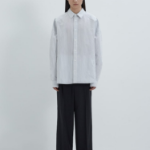 JUUN.J (Унисекс) Рубашка [CORE] Back Slit Zip Semi-Overfit Shirt – White