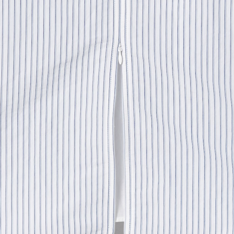 JUUN.J (Унисекс) Рубашка [CORE] Back Slit Zip Semi-Overfit Shirt – White