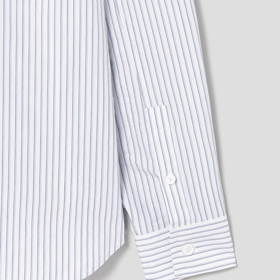 JUUN.J (Унисекс) Рубашка [CORE] Back Slit Zip Semi-Overfit Shirt – White