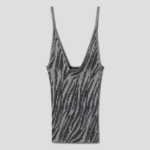 JACQUEMUS Le Debardeur Maille Zebra - Black And White Zebra