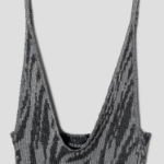 JACQUEMUS Le Debardeur Maille Zebra - Black And White Zebra