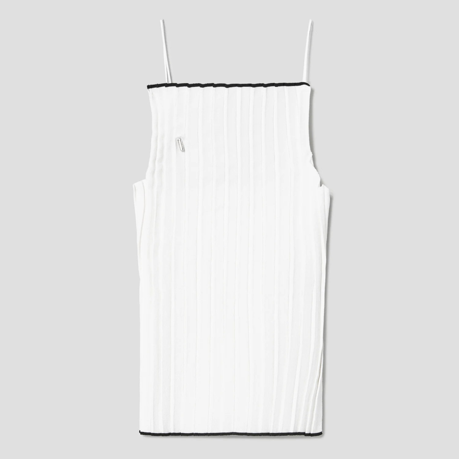 JACQUEMUS Le Haut Maille Plissé - White