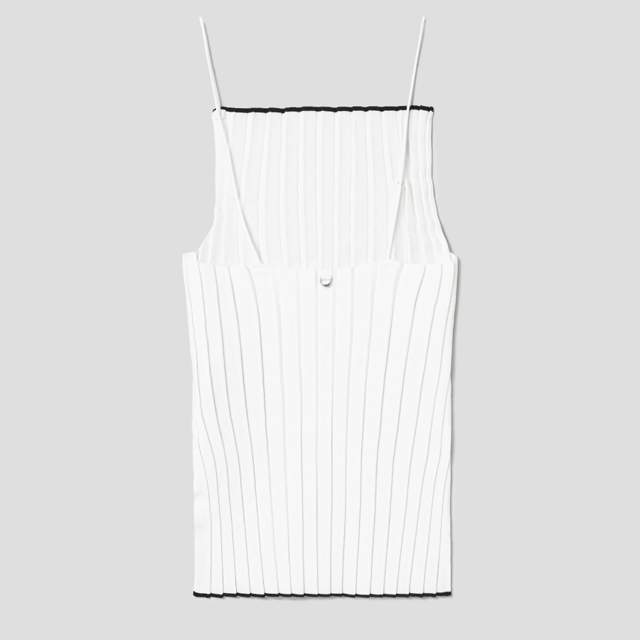 JACQUEMUS Le Haut Maille Plissé - White