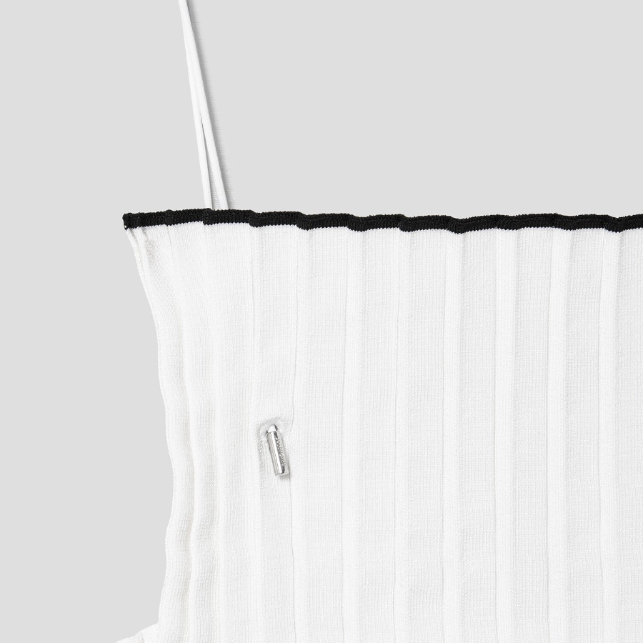 JACQUEMUS Le Haut Maille Plissé - White