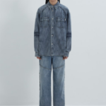 JUUN.J (Унисекс) Джинсовая рубашка Denim Two-Pocket Shirt – Blue