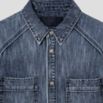 JUUN.J (Унисекс) Джинсовая рубашка Denim Two-Pocket Shirt – Blue