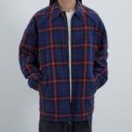 JUUN.J (Унисекс) Рубашка Red Check Reversible Semi-Oversized Shirt – Blue/Red