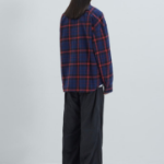 JUUN.J (Унисекс) Рубашка Red Check Reversible Semi-Oversized Shirt – Blue/Red