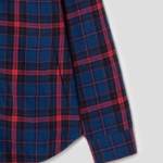 JUUN.J (Унисекс) Рубашка Red Check Reversible Semi-Oversized Shirt – Blue/Red