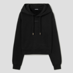 JACQUEMUS Le Hoodie Gros Grain - Black