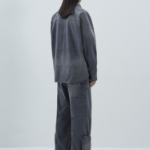 JUUN.J (Унисекс) Рубашка Horizontal Cut Dyed Loose-Fit Shirt – Grey